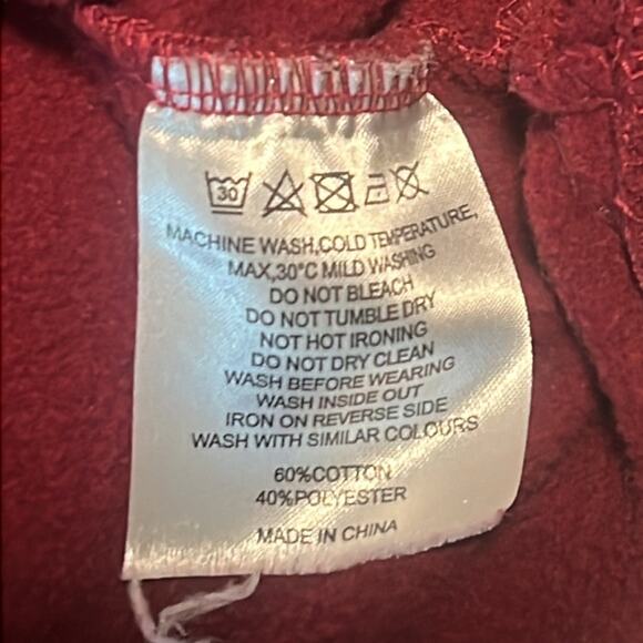 Fashion Touch by K. Limited Edition Maroon NYC Love Hoodie Women's Size Large !! - Picture 7 of 8